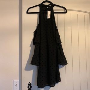 NWT Francesca’s Black Polka Dot Dress